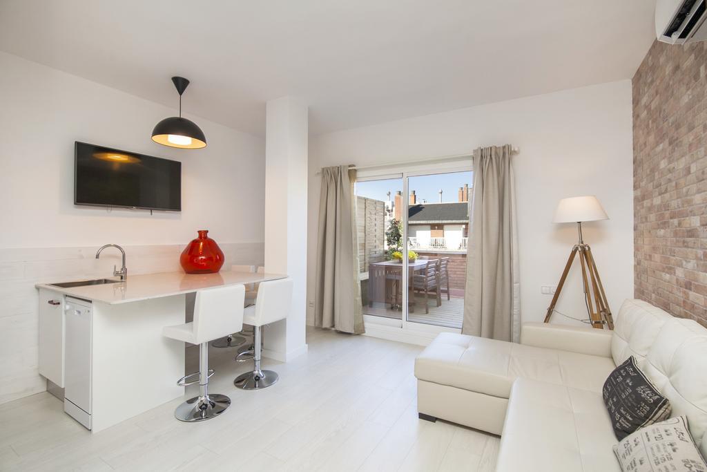 Barcelona Penthouse Private Terrace Sustainable Stay Keyless Access Eksteriør bilde